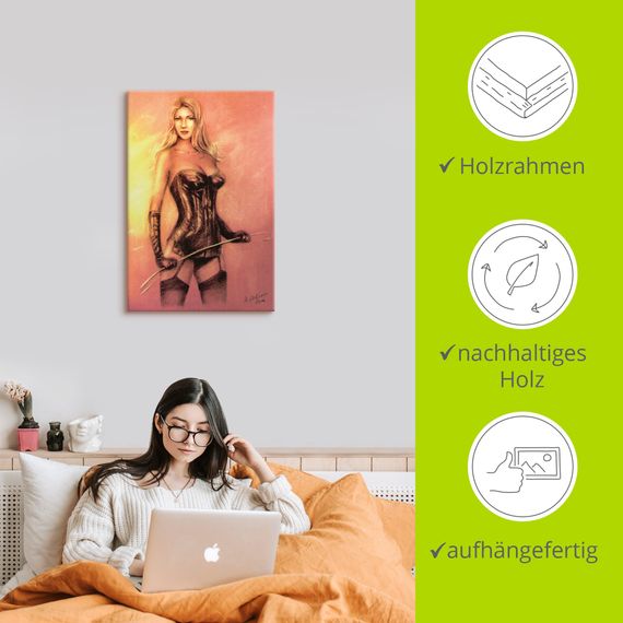 Leinwandbild von Marita Zacharias Sexy Domina - ARTland Leinwandbild von Marita Zacharias Sexy Domina Leinwandbilder