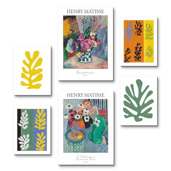 Leinwandbilder Set von Henri. Jule Matisse Matisse Collage - ARTland Leinwandbilder Set von Henri. Jule Matisse Matisse Collage Leinwandbilder