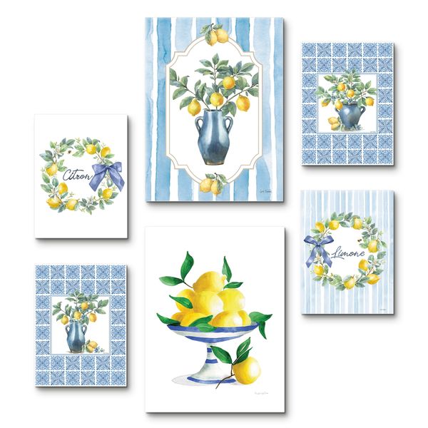 Leinwandbilder Set von Mercedes Lopez Charro Leslie Trimbach Amalfi Zitronen Deko - ARTland Leinwandbilder Set von Mercedes Lopez Charro Leslie Trimbach Amalfi Zitronen Deko Leinwandbilder