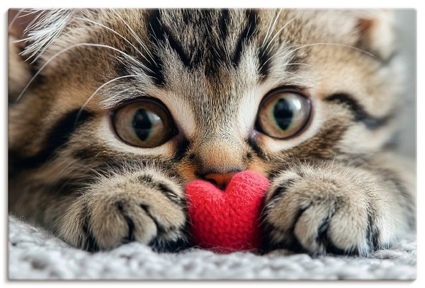 Leinwandbild von Steffen Gierok Samtpfote - ARTland Leinwandbild von Steffen Gierok Samtpfote