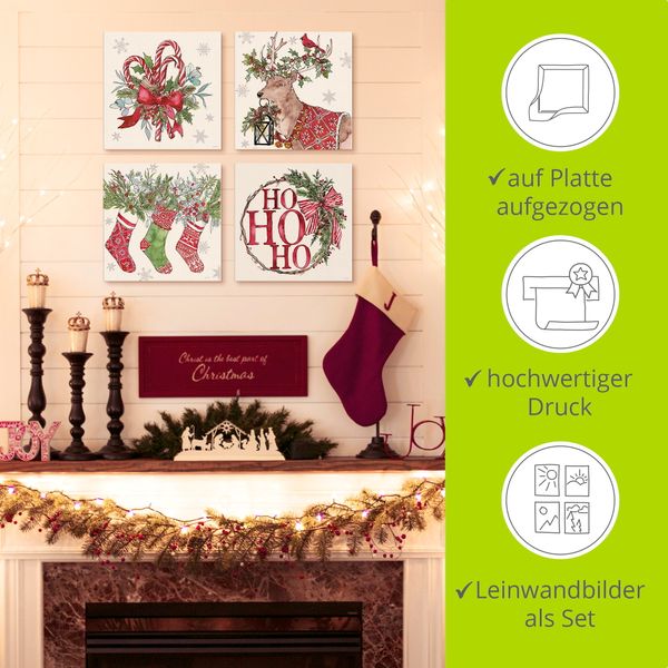 Leinwandbilder Set von Anne Tavoletti Zeichen der Jahreszeit - ARTland Leinwandbilder Set von Anne Tavoletti Zeichen der Jahreszeit Leinwandbilder