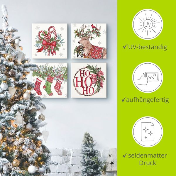 Leinwandbilder Set von Anne Tavoletti Zeichen der Jahreszeit - ARTland Leinwandbilder Set von Anne Tavoletti Zeichen der Jahreszeit Leinwandbilder