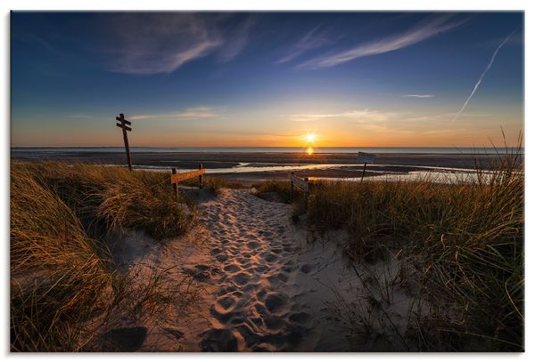 Leinwandbild von Bernhard Brügging Strandpfad - ARTland Leinwandbild von Bernhard Brügging Strandpfad