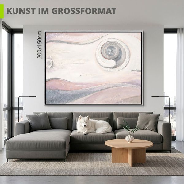 Leinwandbild gerahmt mit Schattenfugenleiste von A. Hecht Sand-Pastell I - Abstrakt - ARTland Leinwandbild gerahmt mit Schattenfugenleiste von A. Hecht Sand-Pastell I - Abstrakt Bilder mit Rahmen