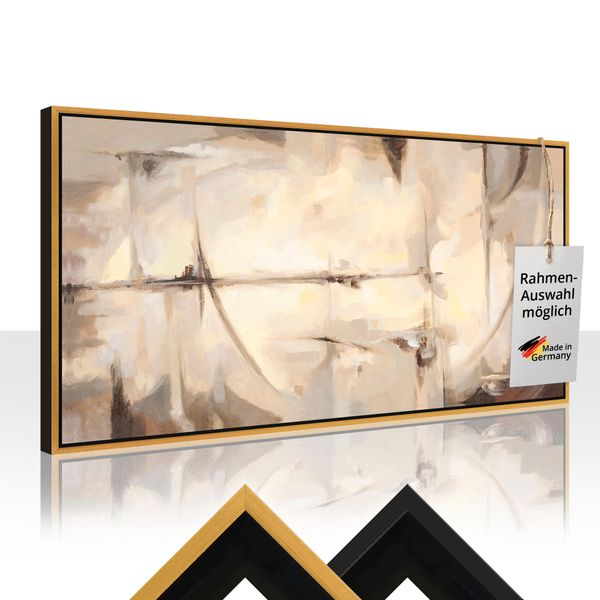 Leinwandbild gerahmt mit Schattenfugenleiste von A. S. Vanilla Landscape II - ARTland Leinwandbild gerahmt mit Schattenfugenleiste von A. S. Vanilla Landscape II