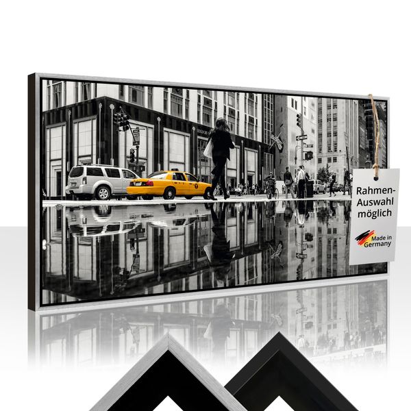 Leinwandbild gerahmt mit Schattenfugenleiste von Kurt Krause New Yorker Straße - ARTland Leinwandbild gerahmt mit Schattenfugenleiste von Kurt Krause New Yorker Straße