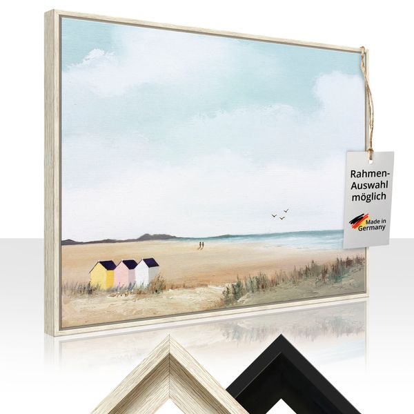 Leinwandbild gerahmt mit Schattenfugenleiste von Hans Paus Sonniger Morgen III - ARTland Leinwandbild gerahmt mit Schattenfugenleiste von Hans Paus Sonniger Morgen III