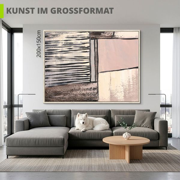Leinwandbild gerahmt mit Schattenfugenleiste von Anton Maller Verbindung I -Abstrakt - ARTland Leinwandbild gerahmt mit Schattenfugenleiste von Anton Maller Verbindung I -Abstrakt Bilder mit Rahmen