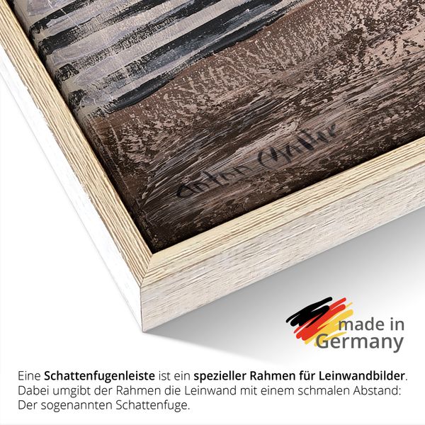 Leinwandbild gerahmt mit Schattenfugenleiste von Anton Maller Verbindung I -Abstrakt - ARTland Leinwandbild gerahmt mit Schattenfugenleiste von Anton Maller Verbindung I -Abstrakt Bilder mit Rahmen