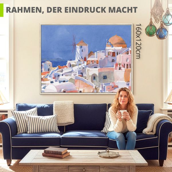 Artland Edie Fagan Wasserfarben Santorini I B2 Artland Edie Fagan Wasserfarben Santorini I B2