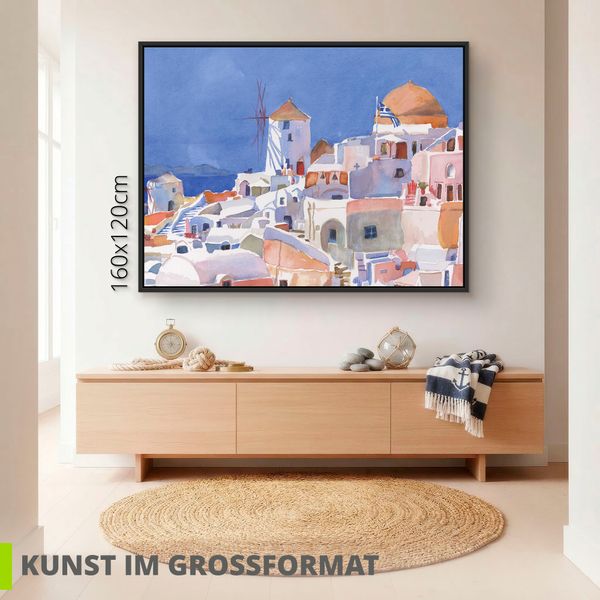 Artland Edie Fagan Wasserfarben Santorini I B3 Artland Edie Fagan Wasserfarben Santorini I B3