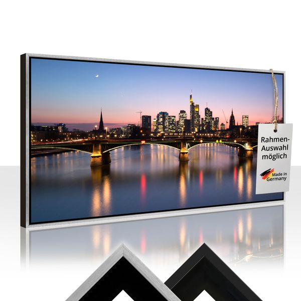 Leinwandbild gerahmt mit Schattenfugenleiste von dievernich-design Skyline 1 - ARTland Leinwandbild gerahmt mit Schattenfugenleiste von dievernich-design Skyline 1