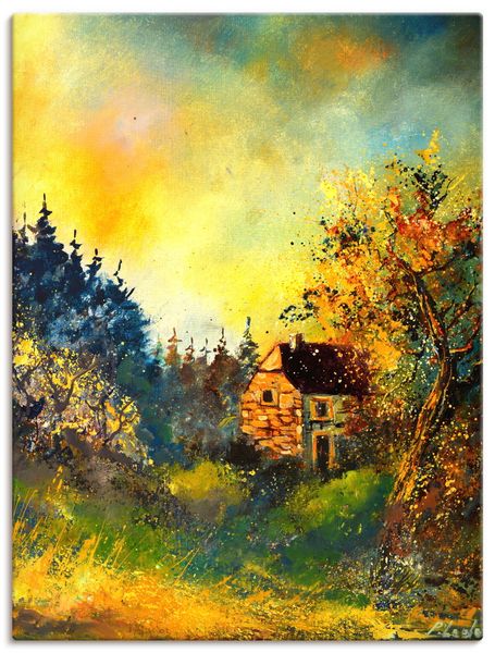 Leinwandbild von Pol Ledent Remote house - ARTland Leinwandbild von Pol Ledent Remote house