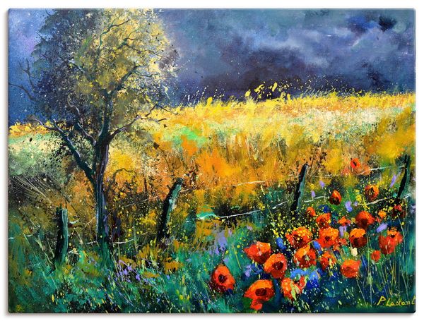 Leinwandbild von Pol Ledent Red poppies - ARTland Leinwandbild von Pol Ledent Red poppies