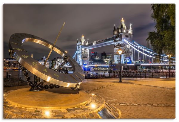 Leinwandbild von Melanie Viola Tower Bridge London bei Nacht - ARTland Leinwandbild von Melanie Viola Tower Bridge London bei Nacht