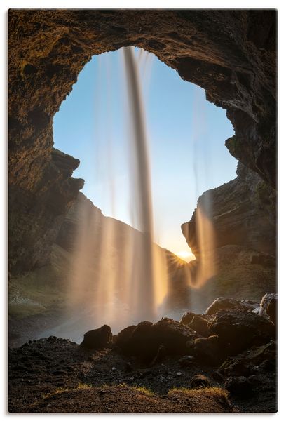 Leinwandbild von lichtjahr21 Wasser und Licht in Island - ARTland Leinwandbild von lichtjahr21 Wasser und Licht in Island
