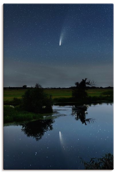 Leinwandbild von lichtjahr21 Komet C 2020 F3 Neowise - ARTland Leinwandbild von lichtjahr21 Komet C 2020 F3 Neowise