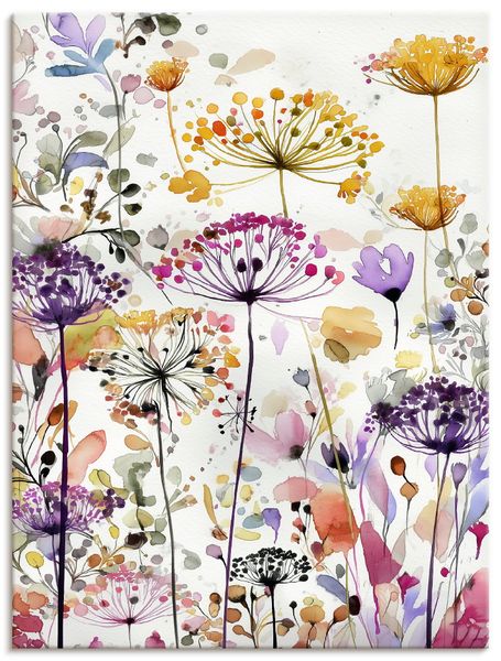 Leinwandbild von Nova Voss Farbenfrohe Gräser - ARTland Leinwandbild von Nova Voss Farbenfrohe Gräser