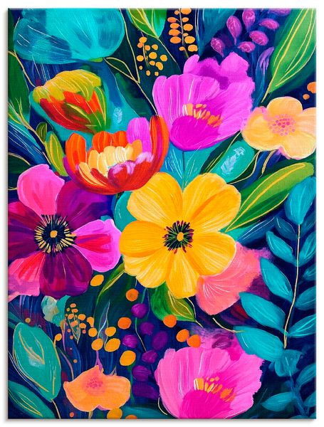 Leinwandbild von Nova Voss Bunte Blumenwiese II - ARTland Leinwandbild von Nova Voss Bunte Blumenwiese II
