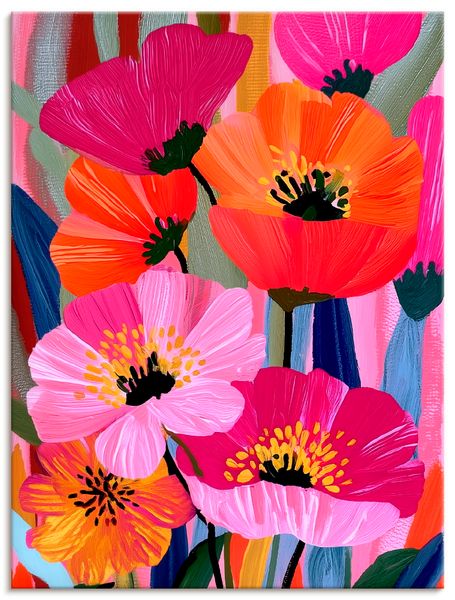 Leinwandbild von Nova Voss Abstrakte Blumen - ARTland Leinwandbild von Nova Voss Abstrakte Blumen